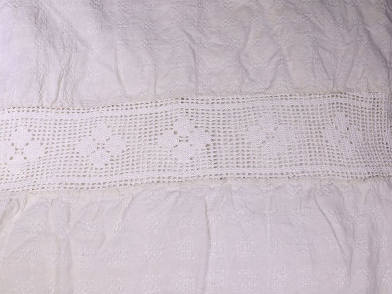 Copriletto Matrimoniale in Lino e Cotone Bianco