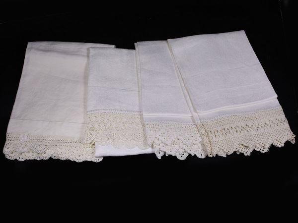 Ivory linen towels lot