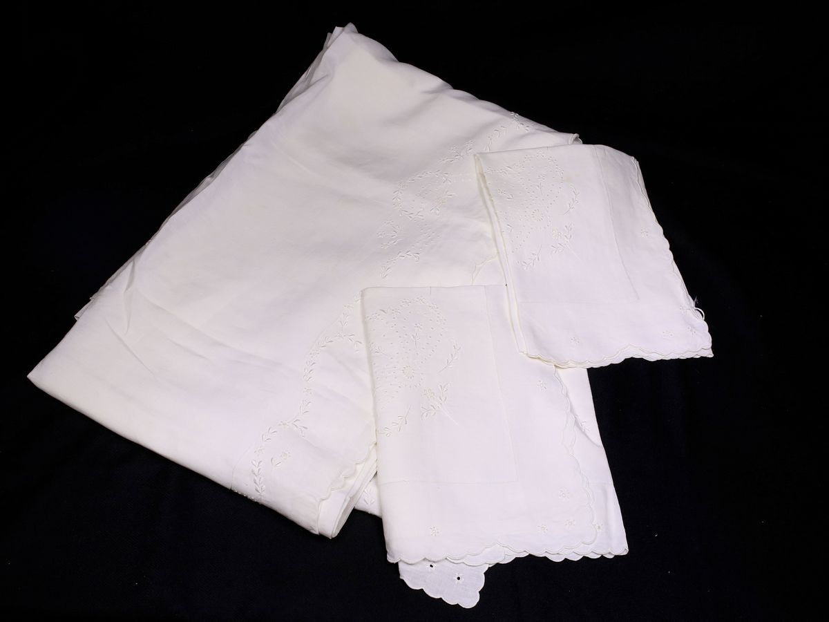 Lenzuolo Matrimoniale in Lino Bianco