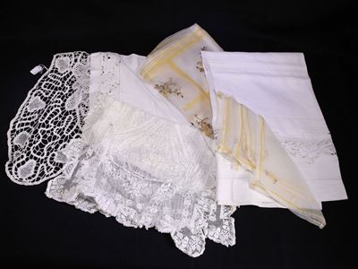 Lotto di Biancheria in Lino e Organza