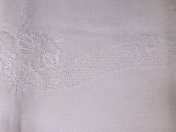 Ivory linen tablecloth