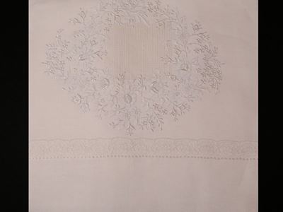Parure Matrimoniale in Puro Lino Bianco, Artigianato Fiorentino