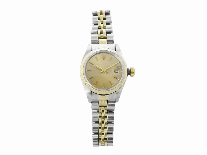 Orologio da Polso per Donna Rolex Date in Acciaio e Oro Giallo