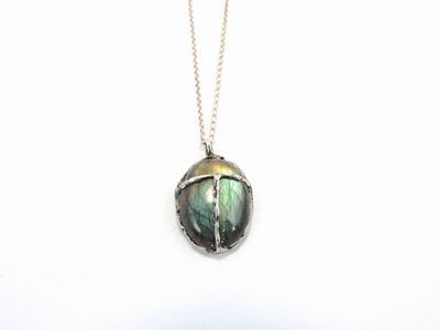 Catenina con Pendente Animalier Arlo Haisek in Argento 925/1000 con Labradorite