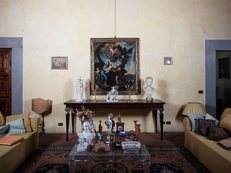 Tavolo da Muro da Biblioteca in Noce
