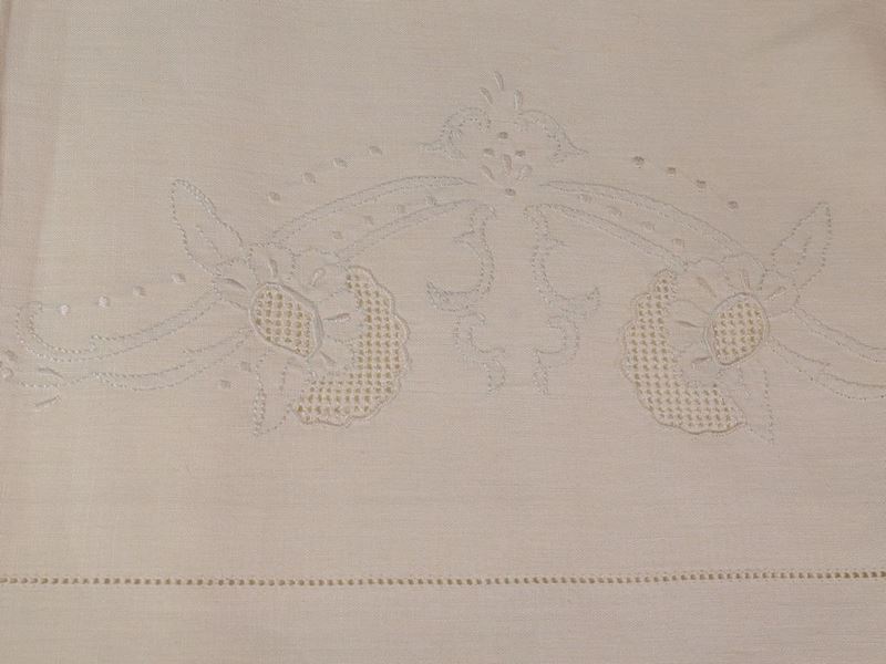 Parure Matrimoniale in Lino Color Panna