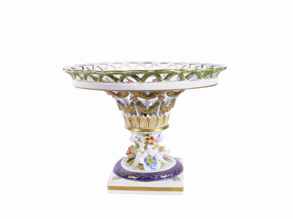 A Sevres porcelain pedestal bowl