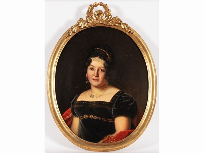 Scuola Francese Dell'inizio del XIX Secolo - Ritratto D Gentildonna