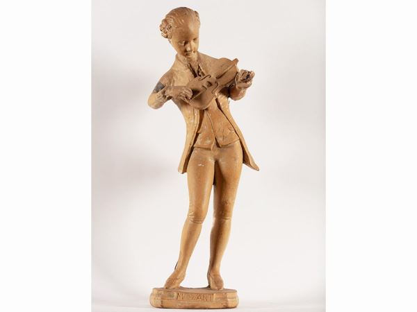 Ritratto di Mozart adolescente che suona il violino