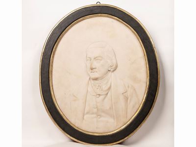 Medaglione Raffigurante Ritratto a Mezzo Busto di Gioacchino Rossini