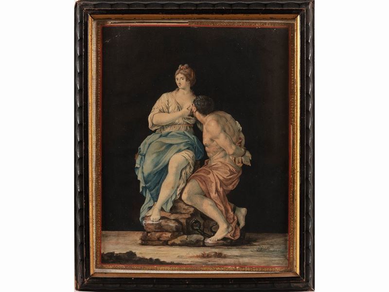 Scuola Toscana del XVIII Secolo - Carità Romana, 1701