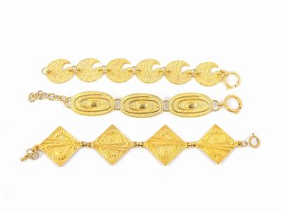 Lotto di Bijoux in Metallo Dorato