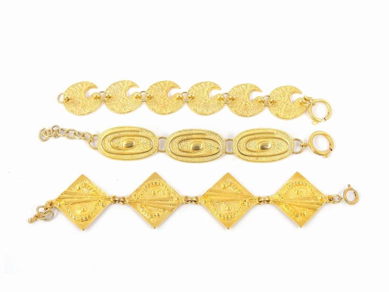 Lotto di Bijoux in Metallo Dorato