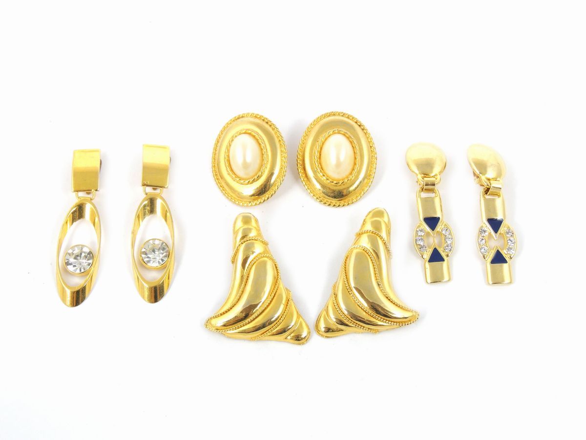 Lotto di Bijoux in Metallo Dorato