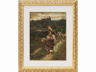 Paesaggio con Contadinelli