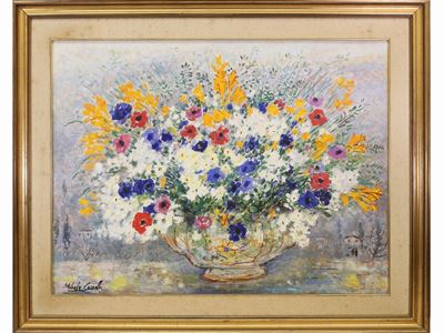Vaso di Fiori in un Paesaggio