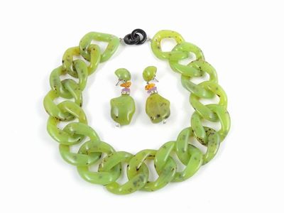 Parure in Resina Verde