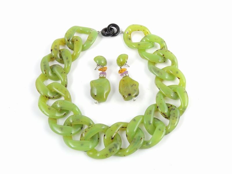Parure in Resina Verde