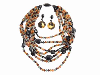 Parure in Resina Multicolore