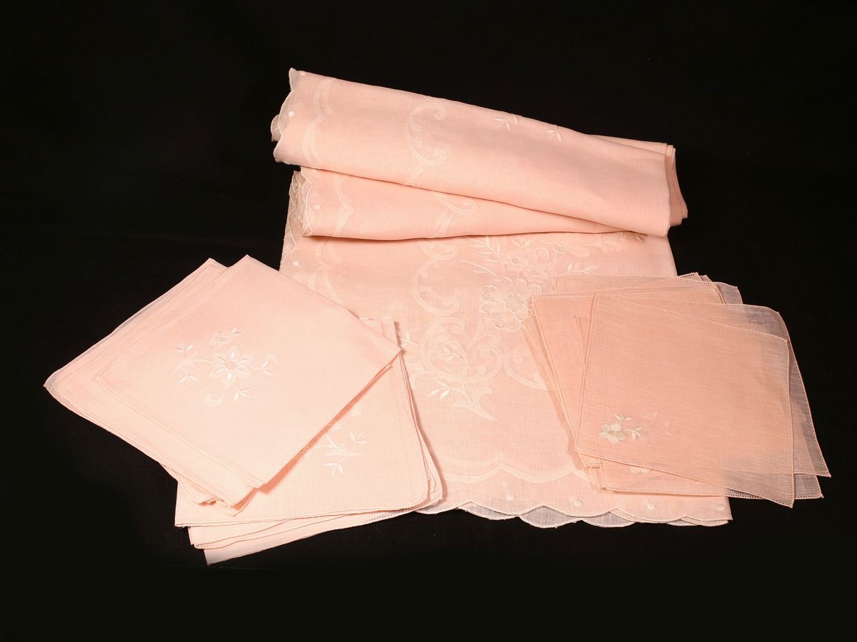 Tovaglia in Lino Rosa