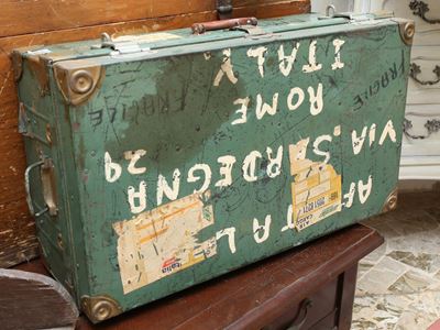 Valigia Vintage in Latta