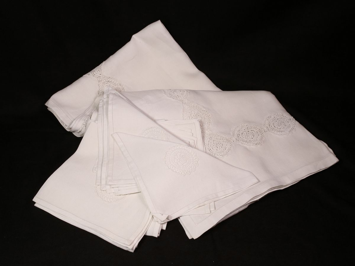 Tovaglia in Lino Bianco