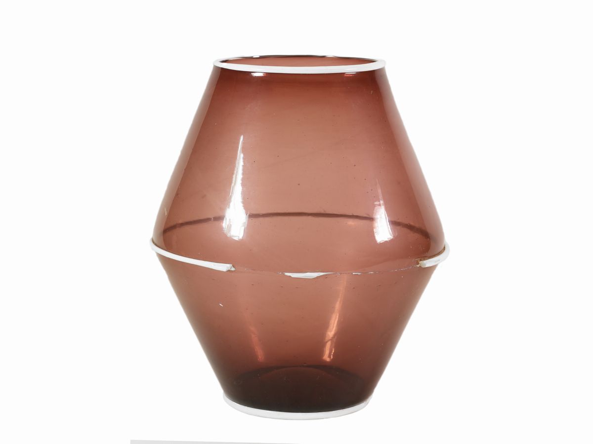 Vaso in Vetro Soffiato Color Ametista