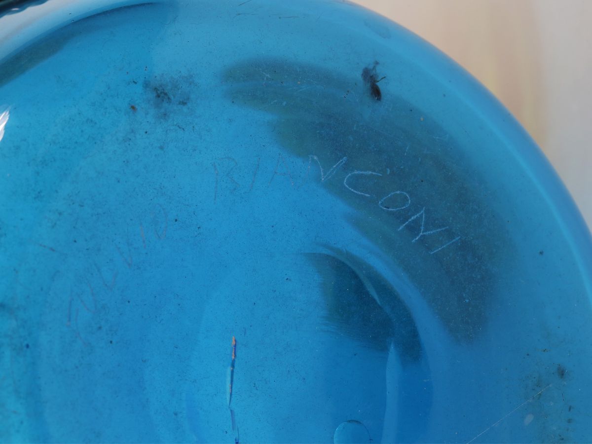 Vaso in Vetro Blu