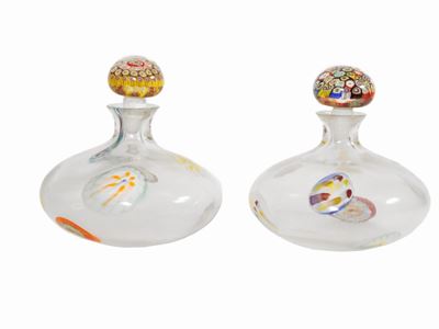 Coppia di Bottiglie con Murrine