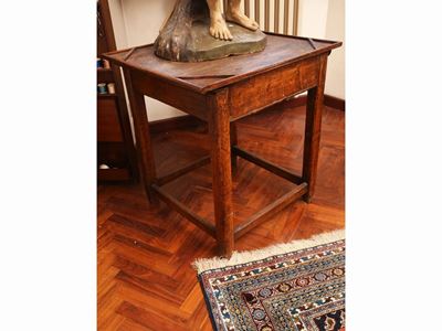 Tavolino da Lavoro in Legno Tenero