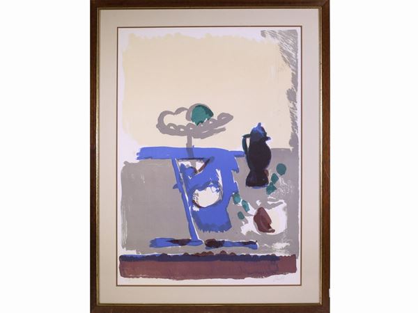 Gastone Breddo : Natura morta  ((1915-1991))  - Asta Arredi, Dipinti e Curiosità da Collezioni Private - Maison Bibelot - Casa d'Aste Firenze - Milano