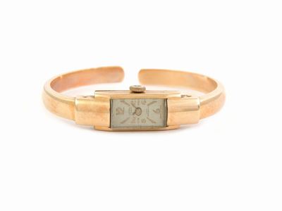 Orologio da Polso per Donna Sultania in Oro Giallo con Bracciale Semirigido