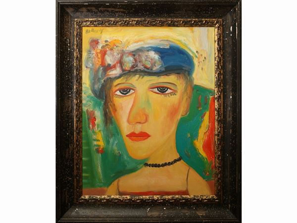 John Bellany : Portrait of a woman  - Auction The florentine house of a milanese collector: important glasses, objects of art and contemporary art - Maison Bibelot - Casa d'Aste Firenze - Milano