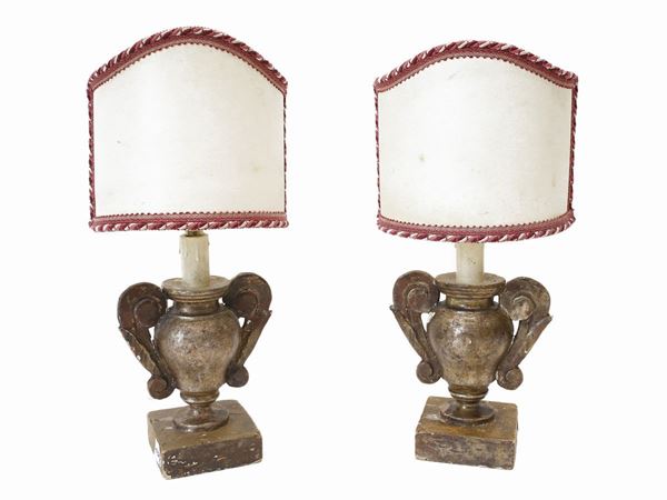 A couple of giltwood palm holders  (19th century)  - Auction Furniture, Paintings and Curiosities from Private Collections - Maison Bibelot - Casa d'Aste Firenze - Milano