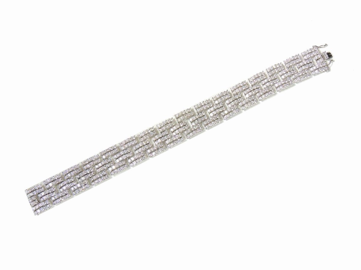 Bracciale in Oro Bianco con Diamanti