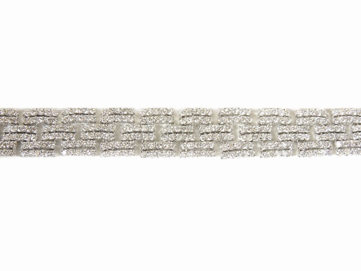 Bracciale in Oro Bianco con Diamanti