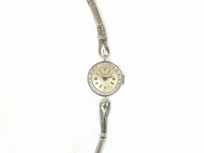 Orologio da Polso per Donna Longines in Oro Bianco 585/1000 e Diamanti con Bracciale in Acciaio