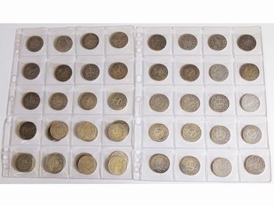 Collezione Completa di 48 Monete Svizzere in Argento