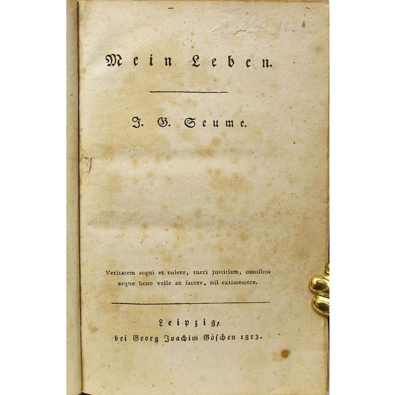 Johann Gottfried Seume - Mein Leben