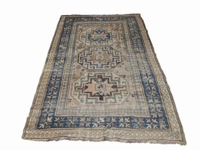 Tappeto Caucasico Shirvan di Vecchia Manifattura