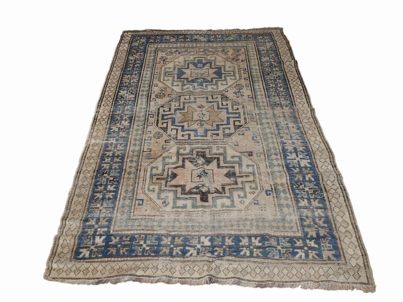 Tappeto Caucasico Shirvan di Vecchia Manifattura