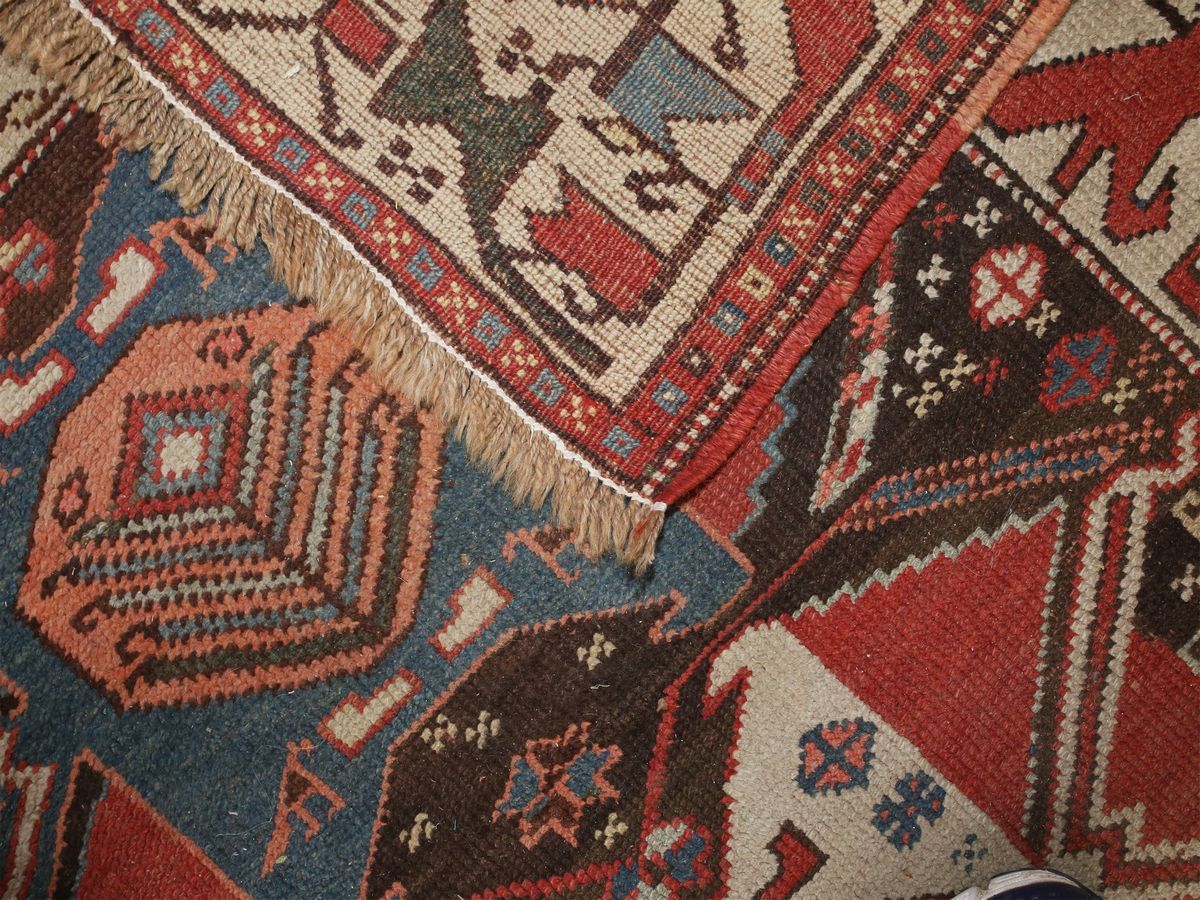 Tappeto Galleria Caucasico di Vecchia Manifattura