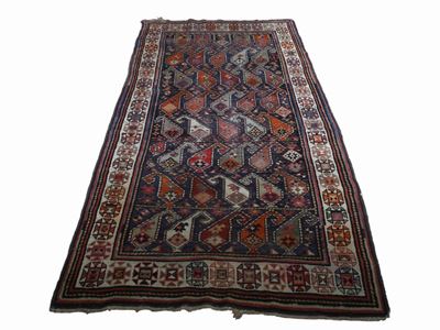 Tappeto Caucasico Kazak di Vecchia Manifattura