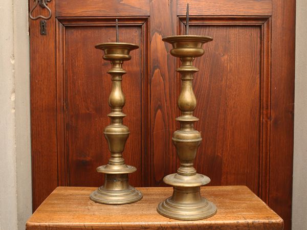 A pair of bronze torches