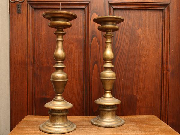 A pair of bronze torches