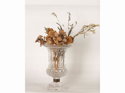 Vaso Mediceo in Cristallo Molato e Bronzo