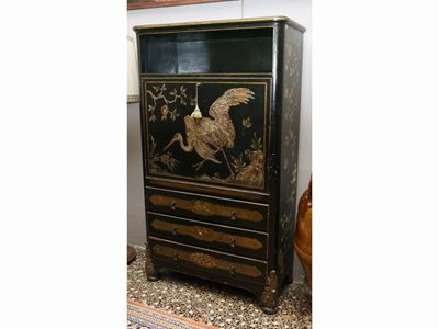 Secretaire in Lacca Nera