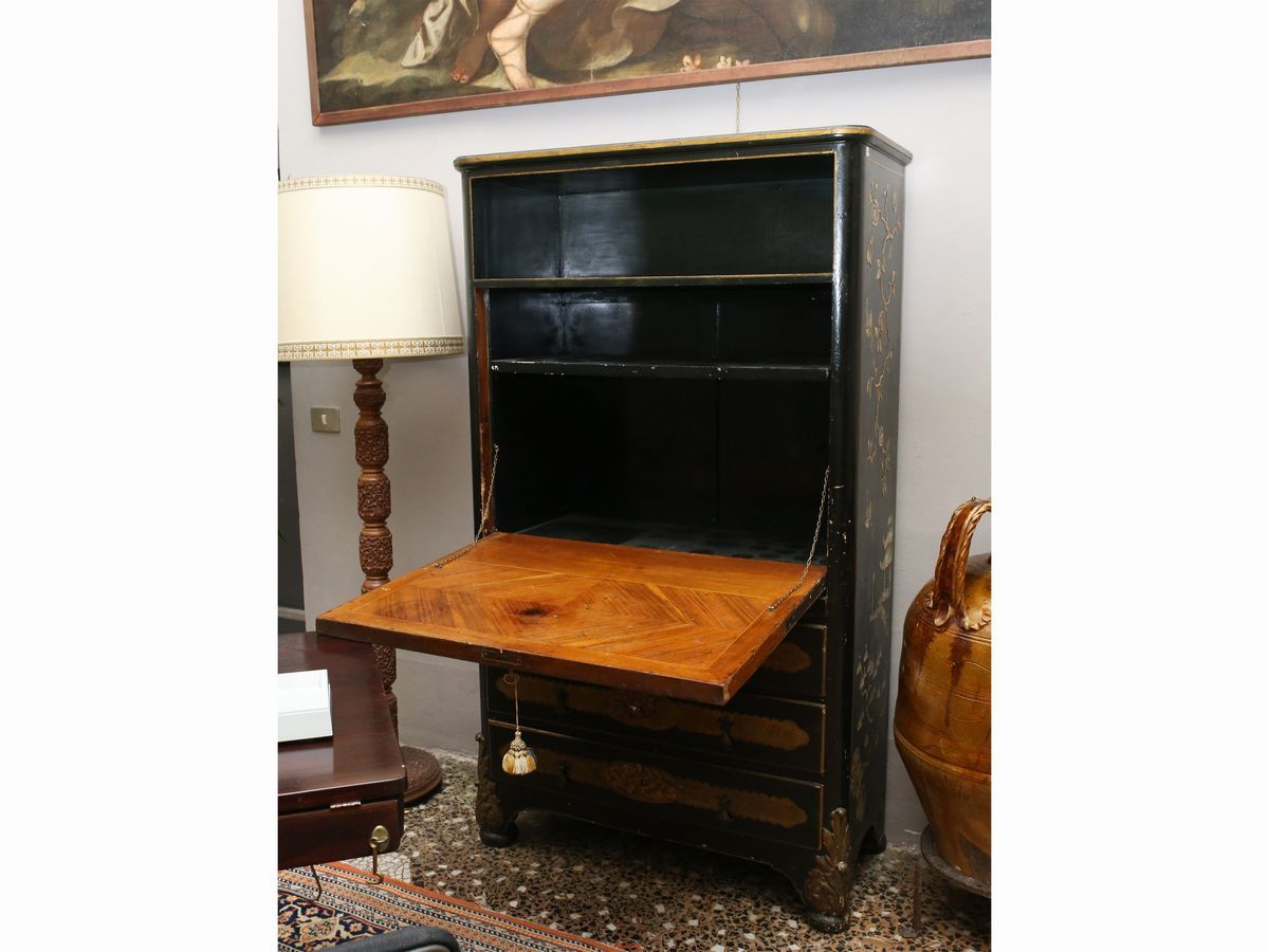 Secretaire in Lacca Nera
