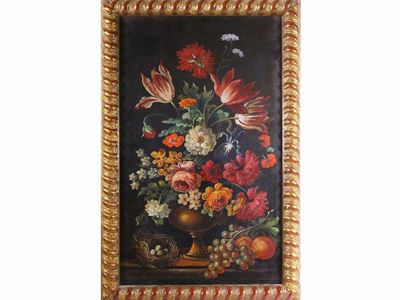 Nature Morte con Fiori e Frutta