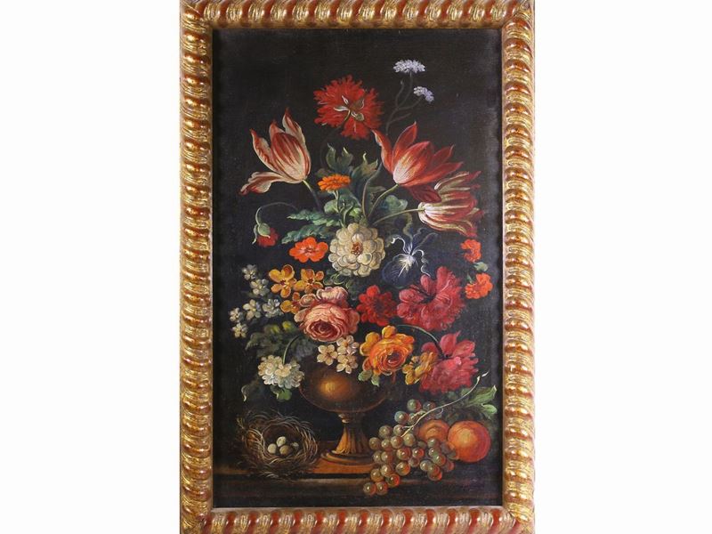 Nature Morte con Fiori e Frutta